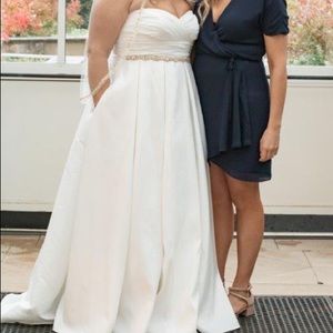 Wedding dress from David’s Bridal